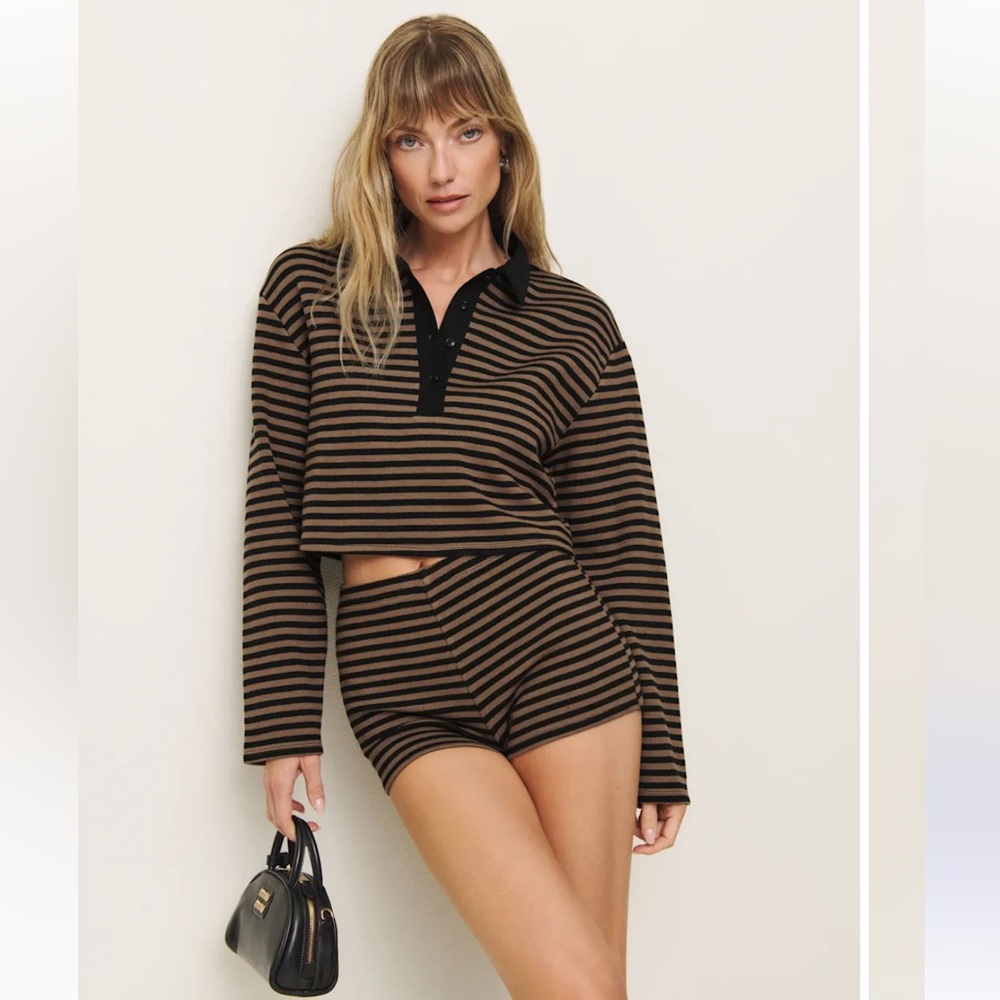 Reformation Cara Knit Short Black - Size S